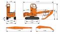 Гусеничный перегружатель Develon DX420MH Doosan