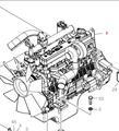 Двигатель 201-00032B на DOOSAN MEGA 400V