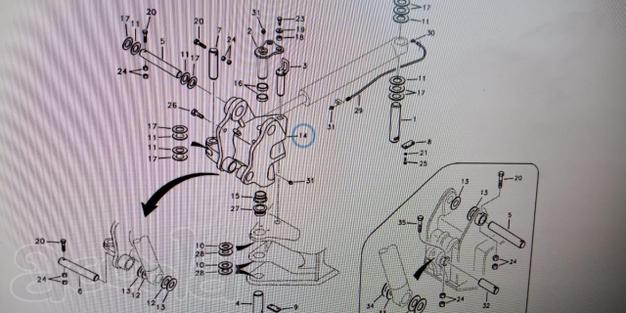 Каретка (маска) стыка стрелы с кабиной 14579514 на Volvo Ec55b