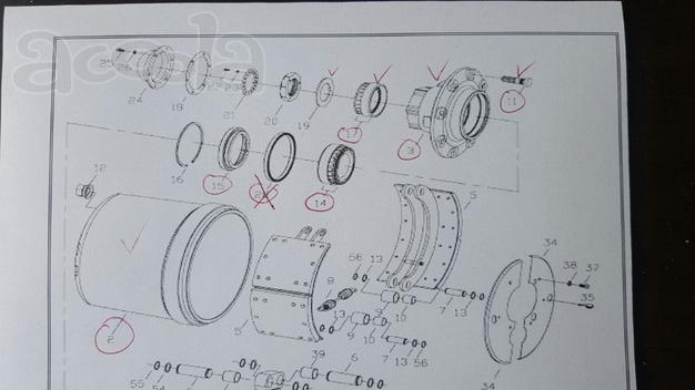 Запчасти на трал Myung Sung Heavy Industry SW236-00020