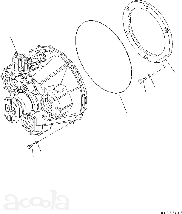 711-73-21001 Гидротрансформатор в сборе Komatsu